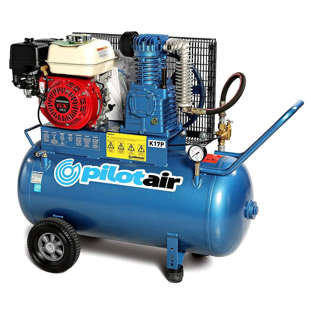 Pilot Air K17P 100L Petrol Air Compressor Powered by Honda GX160 Engine